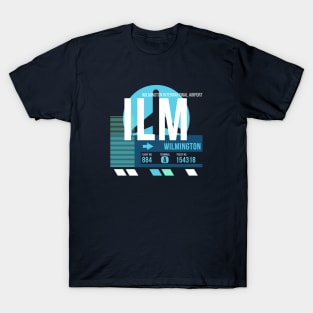 Wilmington (ILM) Airport // Sunset Baggage Tag T-Shirt